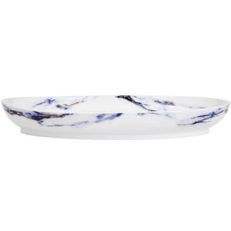 Prouna Marble Azure 16 Inch Deep Oval Platter in White at Nordstrom