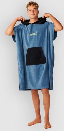 Rip Curl Logo Hooded Surf Poncho azul