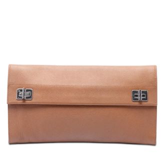 Prada Pre-owned Prada Saffiano Flap Clutch Unisex 9UO83X5FMI50UB7V