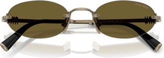Miu Miu Mua 54S Zonnebrillen - unisex - Zonnebrillen - Geel - 51 MM - Accessoires