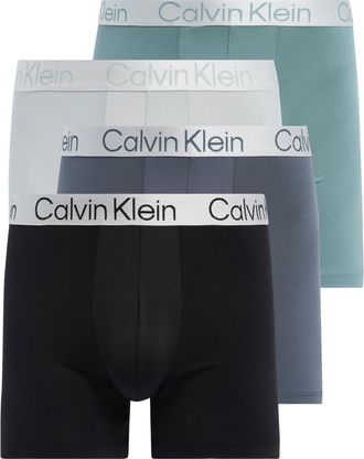 Calvin Klein Chromatic 4-Pack Boxer Briefs in Black/turbulence at Nordstrom Rack, Size X-Large