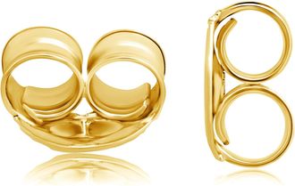MAX + STONE 14 Yellow or White Butterfly Push Backs for Stud Earrings 4mm or 5mm