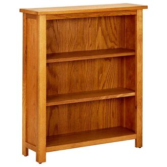 vidaXL Vidaxl - Libreria A 3 Ripiani 70x22,5x82 Cm In Massello Di Rovere