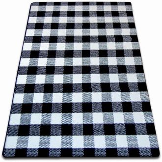 RugsX Alfombra Sketch F759 Reja Creme/negro White 140x190 Cm