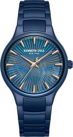 Kenneth Cole Monroe Bracelet Watch, 34mm in Navy at Nordstrom