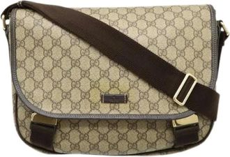 Gucci Pre-owned Cross Body Bags, female, Beige, Size: ONE SIZE Pre-owned Vintage Plastic Cross Body Bag