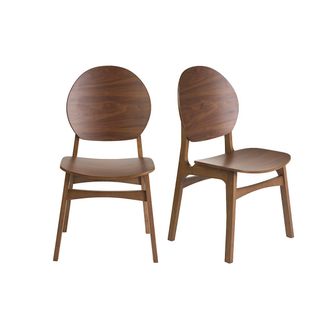 Miliboo Sillas De Madera Oscura (lote De 2) Elton