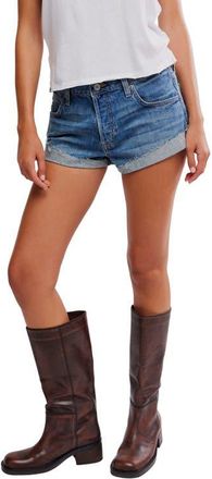 Free People Cali Cuffed Low Rise Denim Shorts in Mulholland at Nordstrom, Size 27