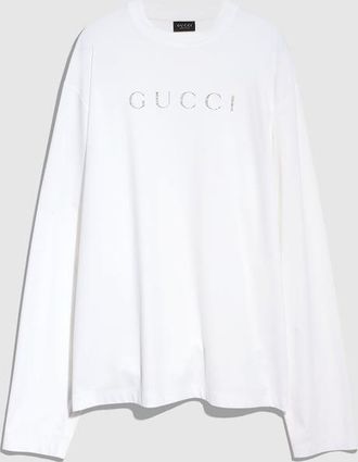 Gucci Cotton Jersey T-shirt With Print, White