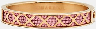 Charriol Forever Pvd Coated Steel Rose Gold Tone Bangle Bracelet