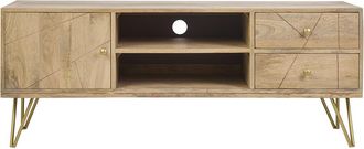 Miliboo Miliboo - Mueble Tv En Mango Y Metal Linium