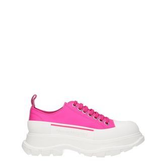 Alexander McQueen Alexander Mc Queen Damens Sneakers Fuchsia/Magenta Leder