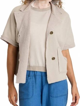 Xcvi Kennison Capelet Jacket In Beige