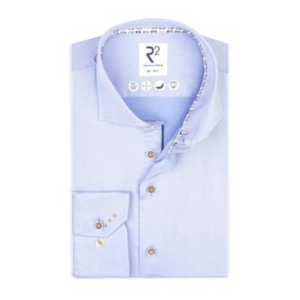 R2 Amsterdam Stijlvol Overhemd voor Mannen - Heren - Zakelijke Overhemden - Blauw - XL - Overhemden