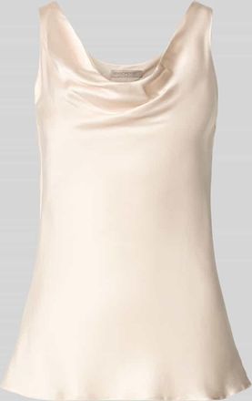 Rinascimento Rinascimento Satintop mit Wasserfall-Ausschnitt in Weiss, Gr&ouml;&szlig;e XS