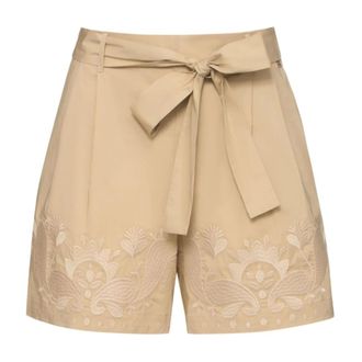 Twinset Casual Shorts, female, Beige, Size: S Shorts