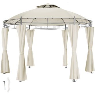 TecTake Gazebo Siana in Cream | Size: Large