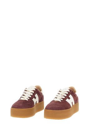Hogan Red H698 Suede Sneakers