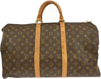 Louis Vuitton Pre-owned Weekend Bags, female, Brown, Size: ONE SIZE Pre-owned Keepall Travel Bag
