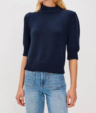 Rails Mariona Mockneck Sweater In Navy