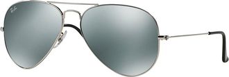 Ray-Ban Aviator Silver Mirror Sonnenbrille grau