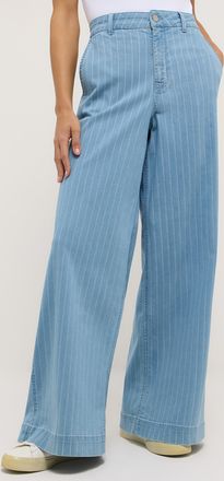 Angels Relax-fit-Jeans ANGELS Liva Chic, Damen, Gr. 36, L&auml;nge 30, bleached blau, Denim/Jeans, Obermaterial: 90% Baumwolle, 8% Polyester, 2% Elasthan, Nadelst