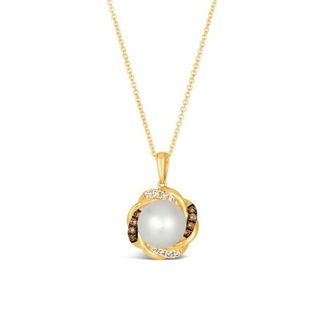 Le Vian Ladies Vanilla Pearls Necklaces set in 14K Strawberry Gold
