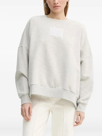 Gestuz logo-embroidered sweatshirt - Grey