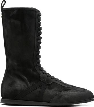 Ann Demeulemeester Su&egrave;de laarzen - Zwart