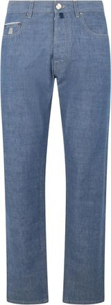 Moorer Bandini Straight Jeans - Heren - Regular Fit Jeans - Blauw - W33 - Katoen - Jeans