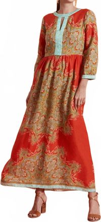 Tyler Böe Rita Medallion Maxi Dress In Orange