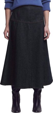 Boden Paneled Detail Denim Skirt