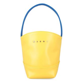 Marni Bucket Bags, female, Yellow, Size: ONE SIZE Flower Basket Bag