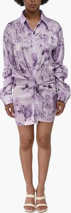 Off-white SEASONAL Satin Sahara-Style Chemisier TWIST Off-White