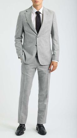 BOSS Boss Huge Cotton & Virgin Wool Suit in Silver at Nordstrom, Size 40