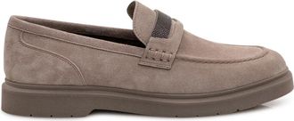 Brunello Cucinelli Penny Loafers - Dames - Loafers - Blauw - 40 EU - Leer - Schoenen