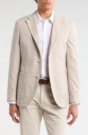 BOSS Wool Blend Seersucker Suit Jacket in Light Beige at Nordstrom Rack, Size 40