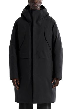 Veilance Sorin Hooded Waterproof Down Parka in Black at Nordstrom, Size X-Large