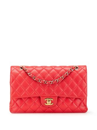 Chanel 2019 Medium Classic Caviar Double Flap shoulder bag - women - Caviar Leather - One Size - Red