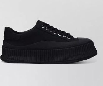 Jil Sander fabric low-top sneakers