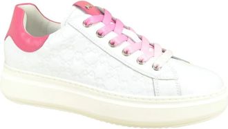 Nero Giardini Witte + Fuchsia Sneaker - Dames - Sneakers - Wit - 36 EU - Schoenen
