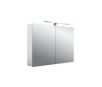 Emco Emco - Mee Armario Con Espejo Iluminado Led, Aluminio, 2 Puertas