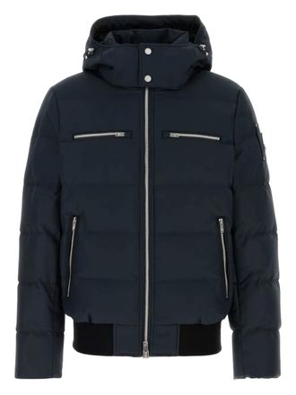 Moose Knuckles Cloud padded hooded jacket - men - Cotton/Polyester/Polyester - S - Blue