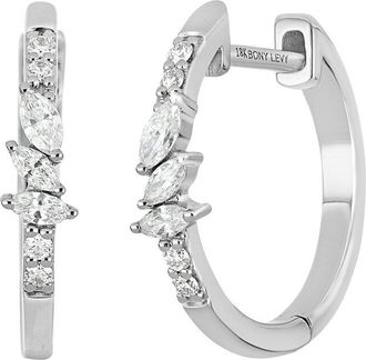 Bony Levy Getty 18K 0.23 Ct. Tw. Diamond Hoop Earrings