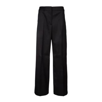 Calvin Klein Straight Trousers, female, Black, M, Pantalone