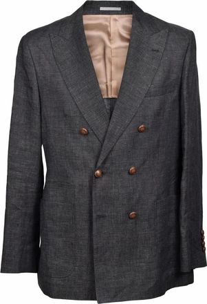 Brunello Cucinelli Hombre, Chaquetas, Negro, Talla: L