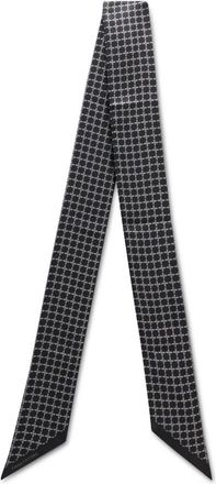 Tagliatore Zijden Sjaal met Geometrisch Patroon - Heren - Stropdassen - Zwart - ONE Size - Accessoires