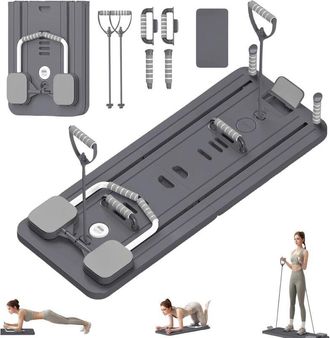 OEM Reformer De Pilates, Tabla De Pilates Plegable, Tabla De Pilates Multifuncional Con Rodillo Abdominal De Rebote Autom&aacute;tico, Flexiones Y Cuerda De Tens