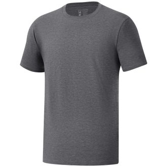 Bassdash Mens Ultra Soft Cotton Blend UPF 50+ Sun Protection T-Shirt Short Sleeve Lightweight Cooling Casual Basic Tee Heather Grey