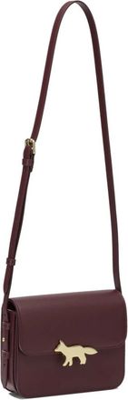 Maison Kitsun&eacute; Borsa a tracolla piccola Edie - - Bags - Donna - Rosso - ONE SIZE